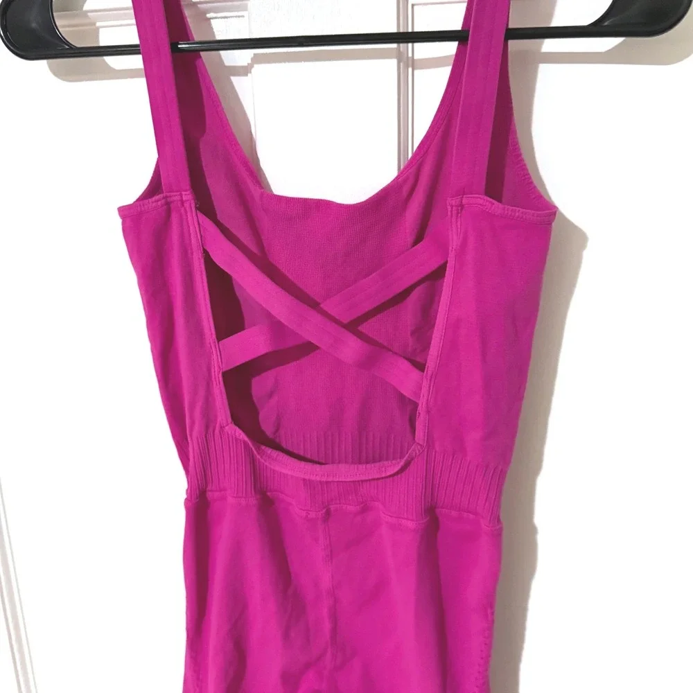 Free People FP Movement Women Small Pink One Piece Unitard Yoga